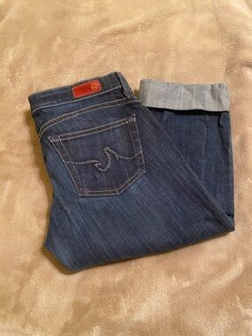 AG Adriano Goldschmied Dark Blue Denim Jeans-The Liberty